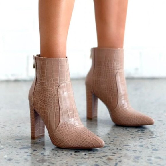 Billini Kourt in Nude Croc - Picture 2 of 8